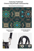 Chinoiserie Luxus Mini-Tragetasche aus Song-Brokat