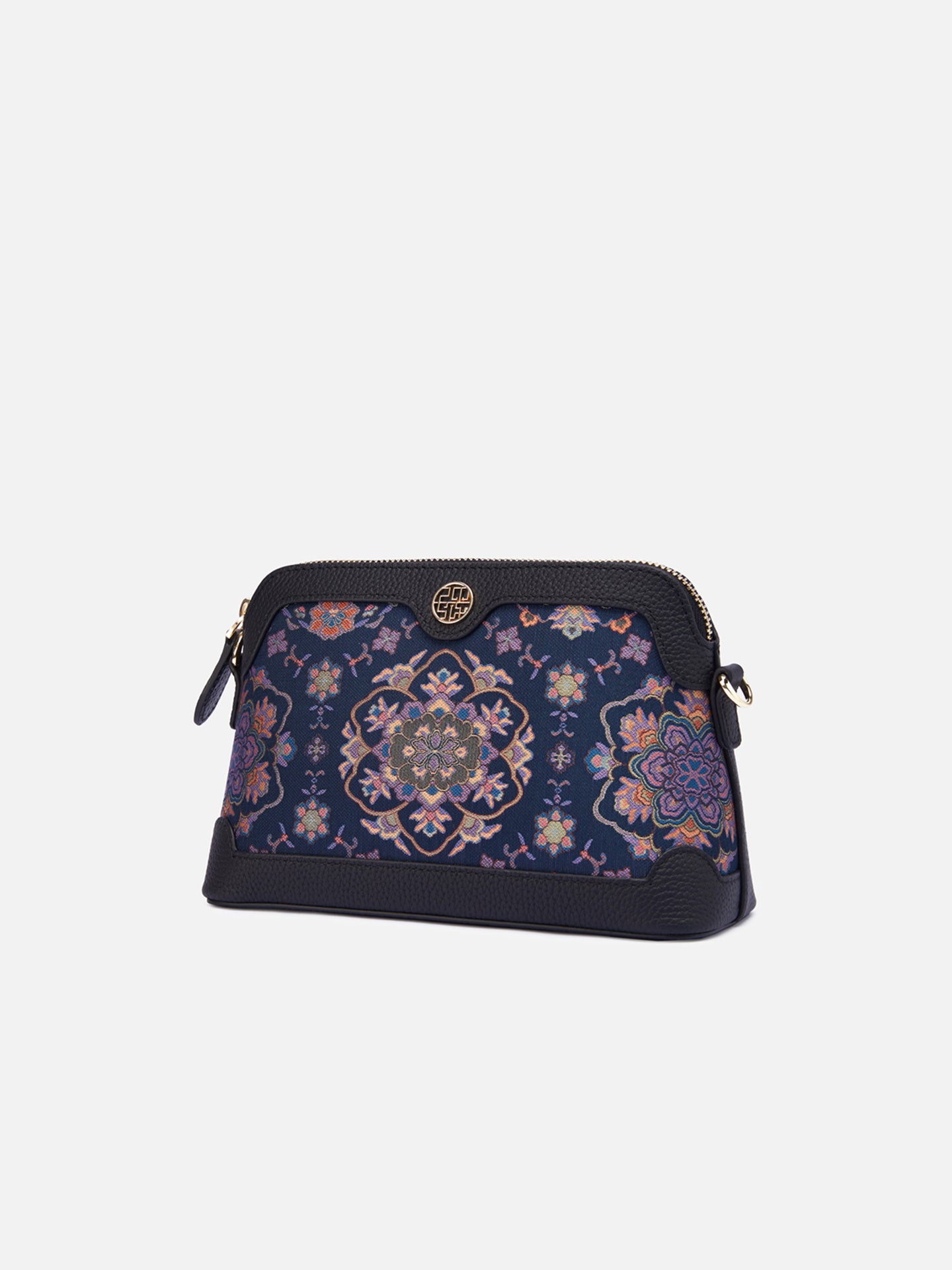 The "Midnight Lotus" Mini Tote – Song Brocade Edition