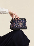 Midnight Lotus Mini Tote Bag
