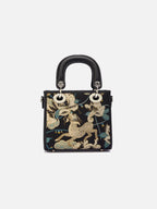 Chinoiserie Luxus Mini-Tragetasche aus Song-Brokat