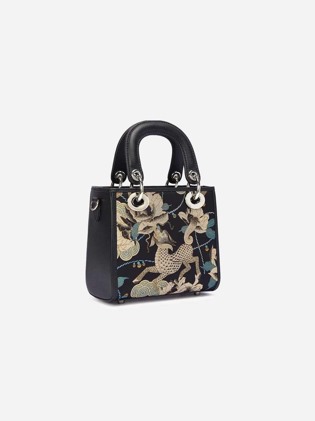 Chinoiserie Luxus Mini-Tragetasche aus Song-Brokat