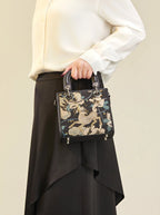 Chinoiserie Luxus Mini-Tragetasche aus Song-Brokat