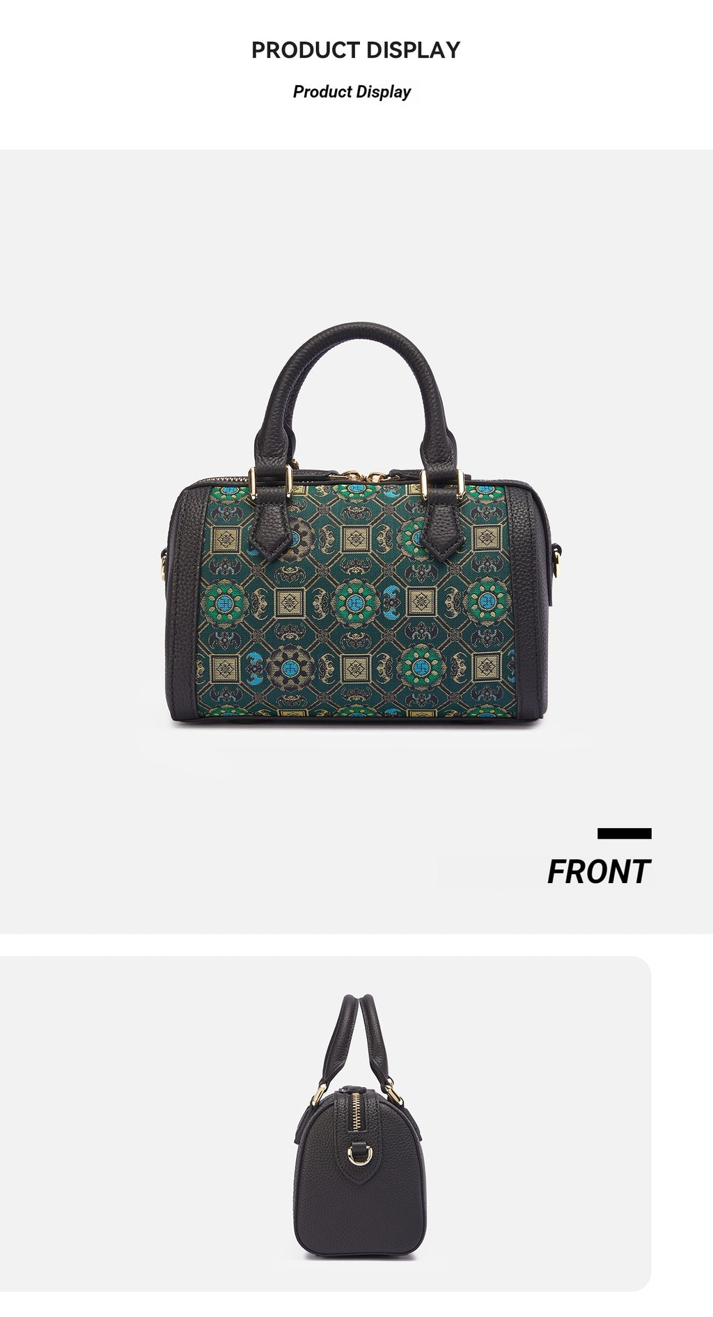 The "Prosperity" Boston Bag – Song Brocade Edition