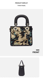 Chinoiserie Luxus Mini-Tragetasche aus Song-Brokat