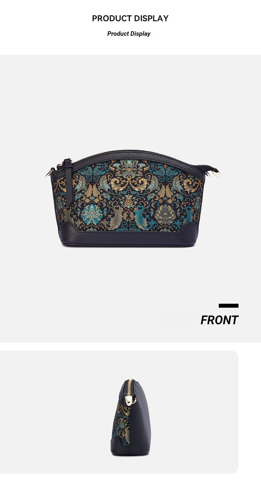 The "Emerald Guardian" Mini Tote – Song Brocade Edition
