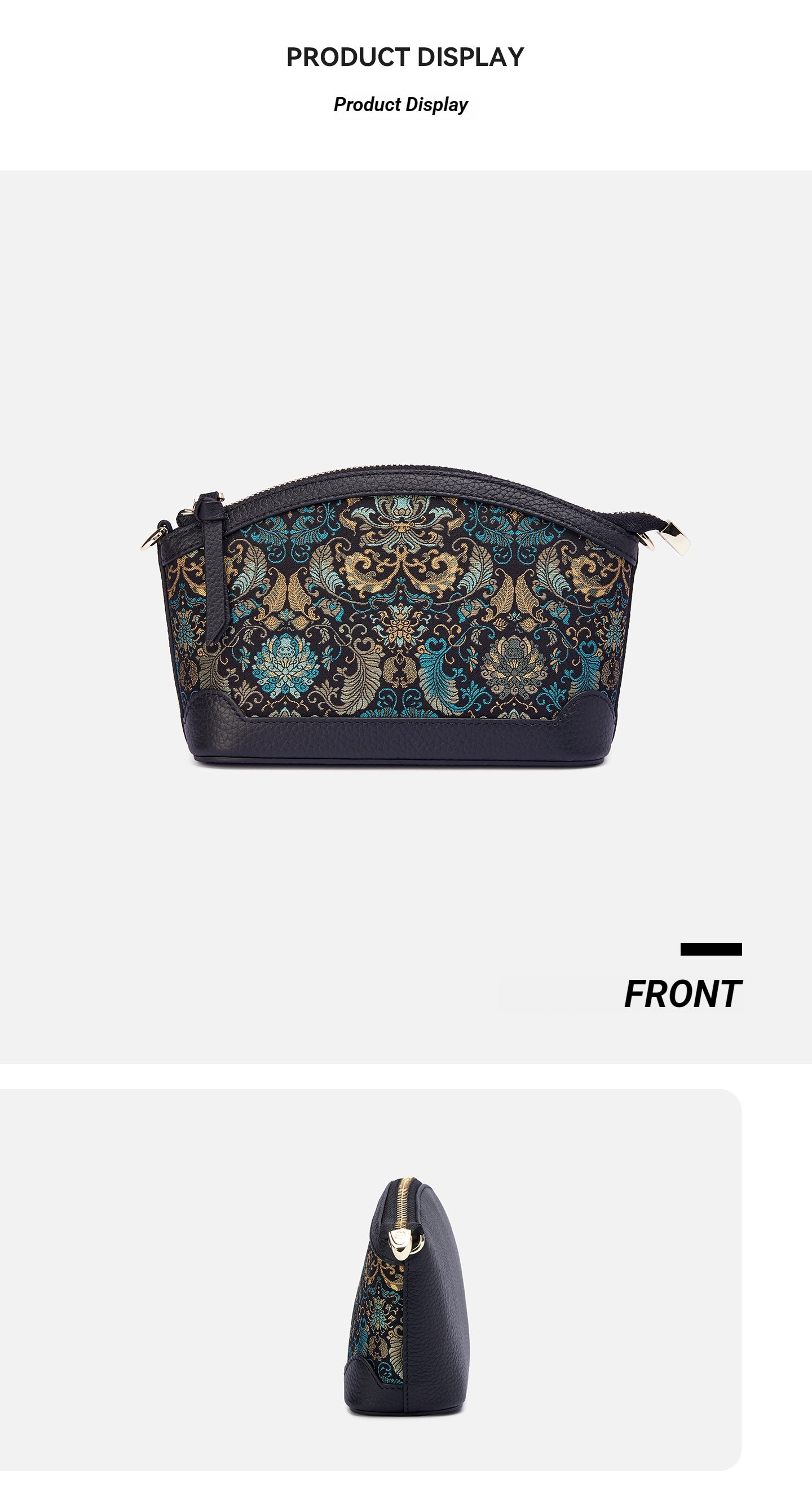 The "Emerald Guardian" Mini Tote – Song Brocade Edition