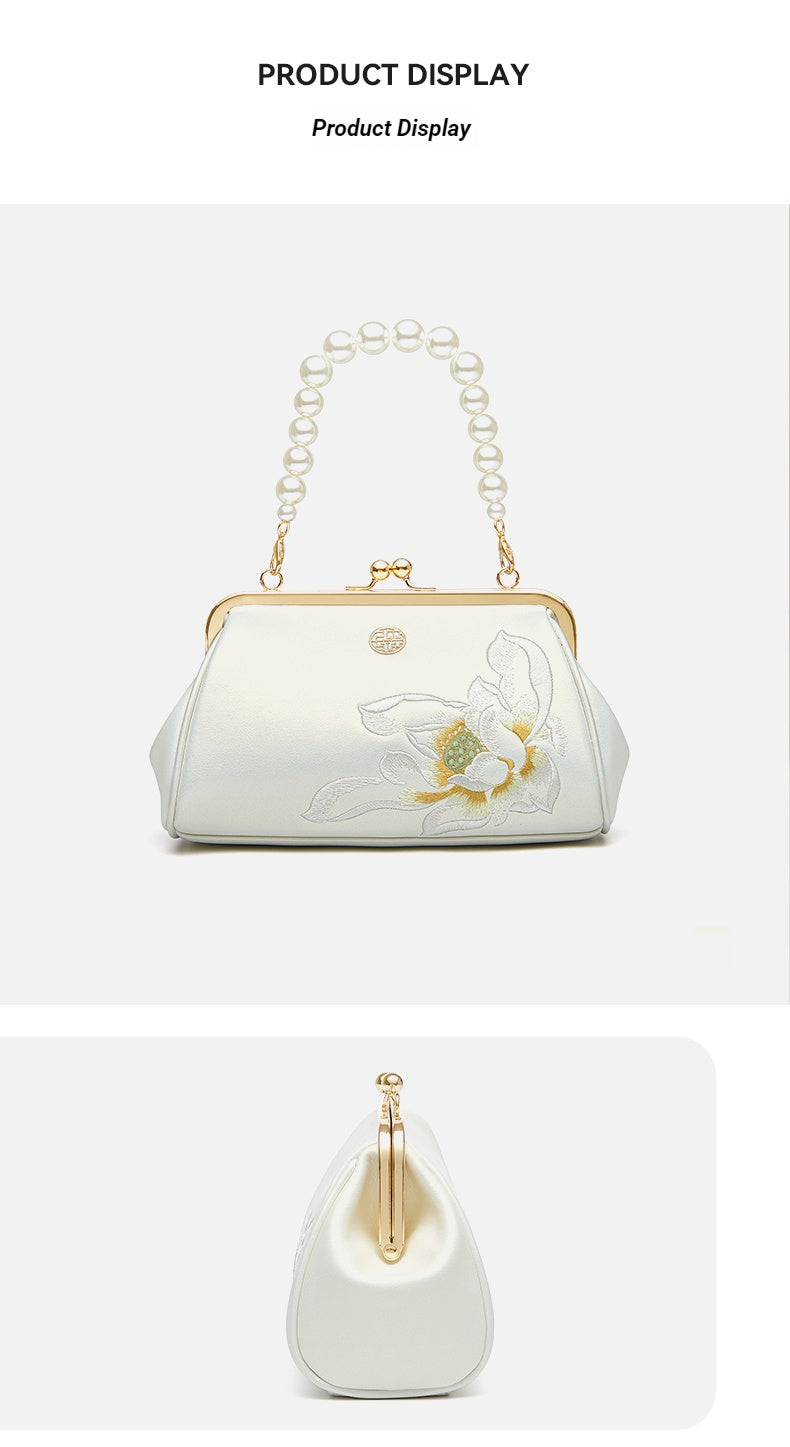 The "Moonlight Orchid" Pearl Mini – Heritage Embroidered Edition