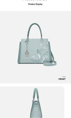 The "Imperial Magnolia" Tote – Heritage Embroidered Leather Edition