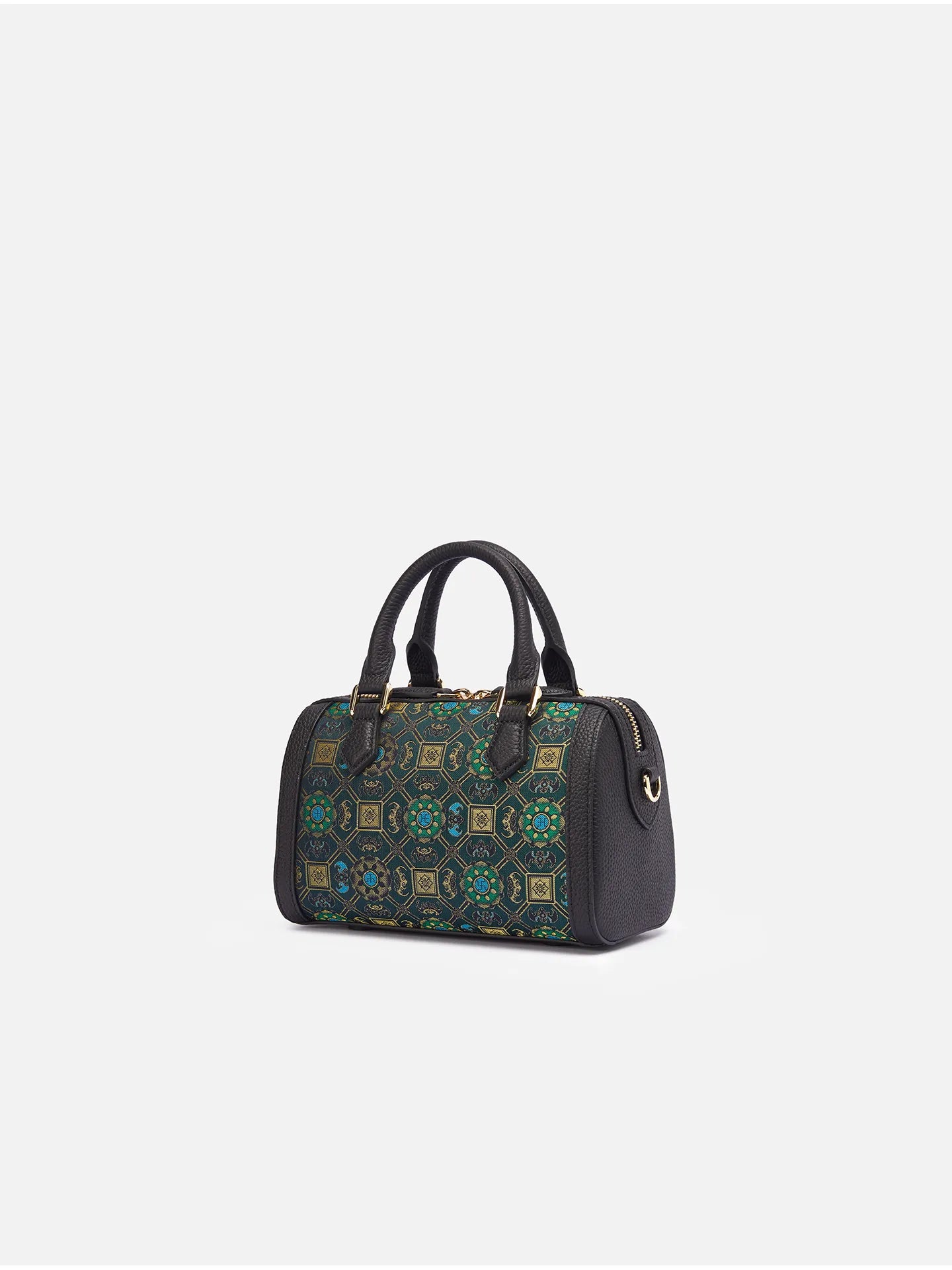 Prosperity Song Brocade Boston Bag