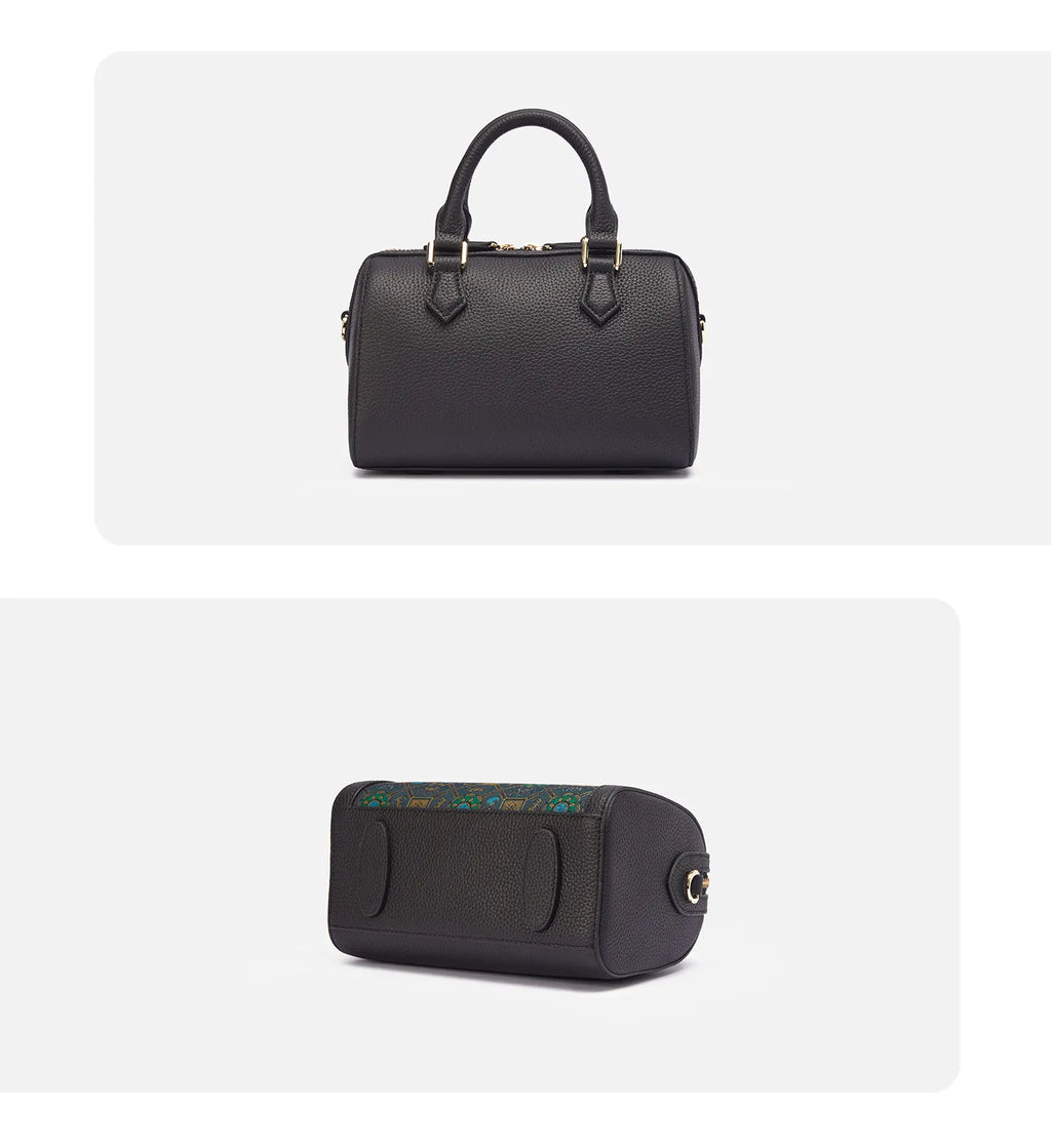 Prosperity Song Brocade Boston Bag