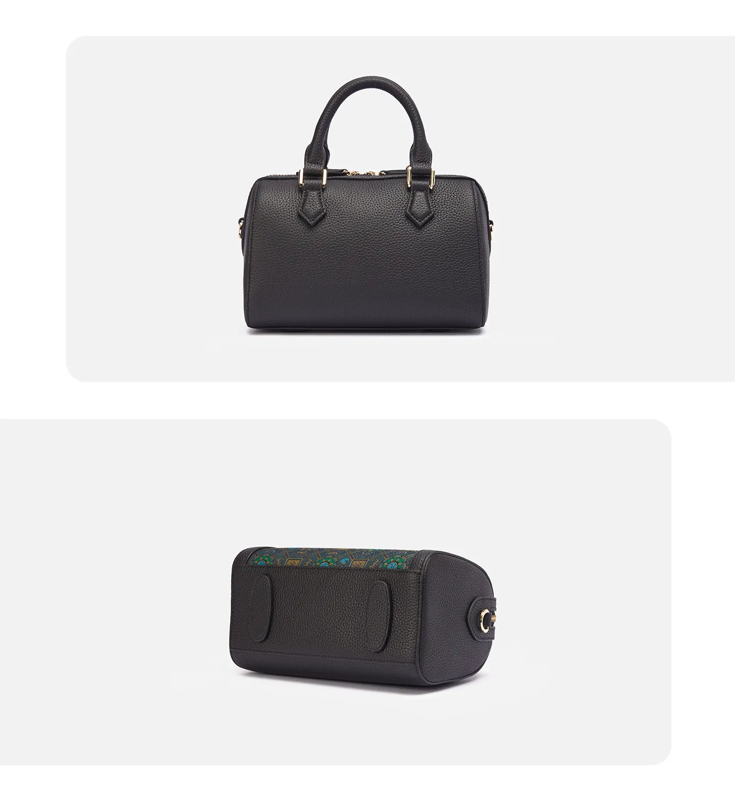 Prosperity Song Brocade Boston Bag