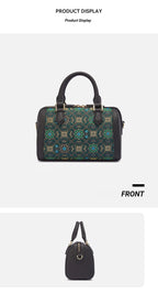 Prosperity Song Brocade Boston Bag