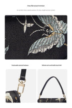 Gilded Butterfly Song Brocade Shoulder Bag