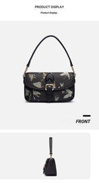 Gilded Butterfly Song Brocade Shoulder Bag