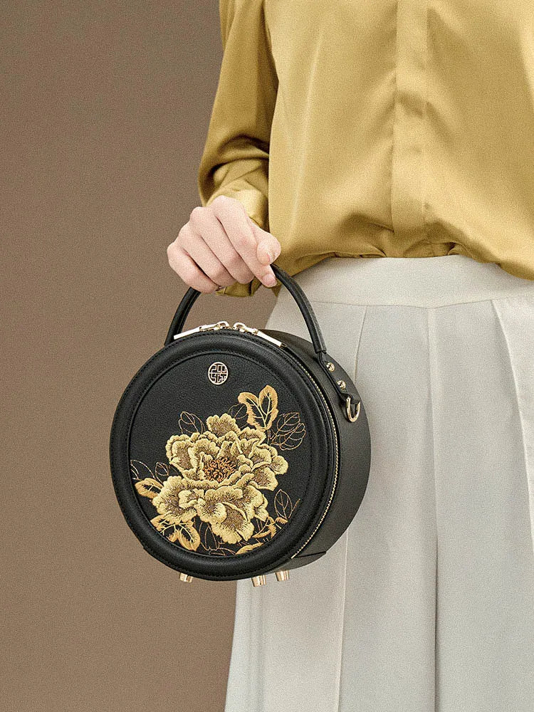 Royal Peony Circle Bag