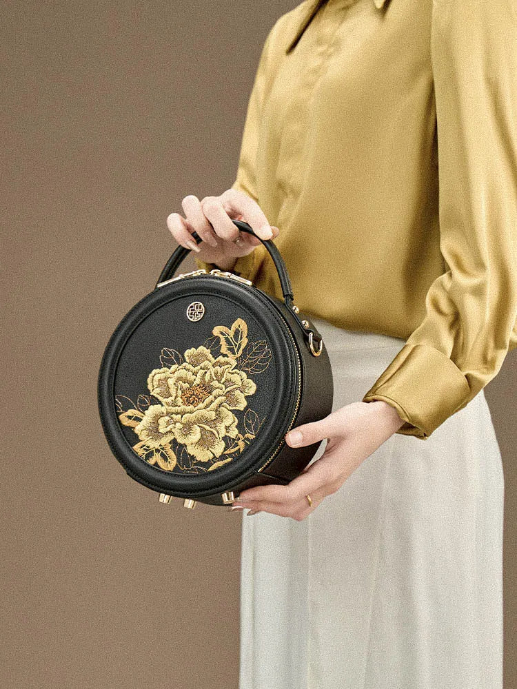 Royal Peony Circle Bag