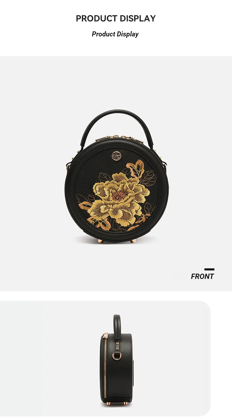 Royal Peony Circle Bag