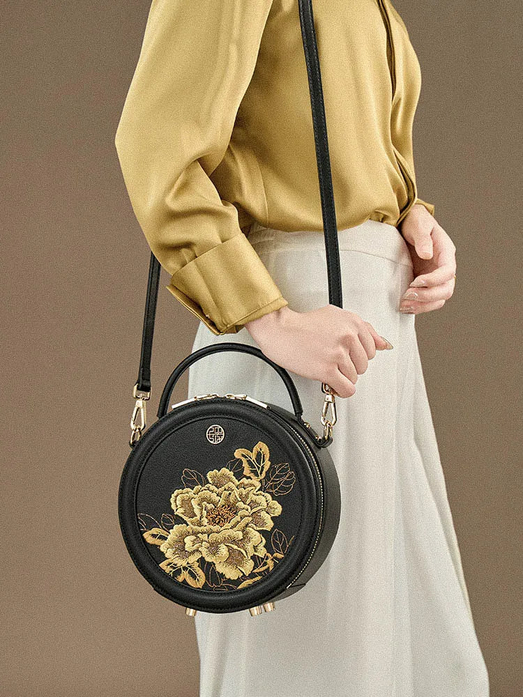 Royal Peony Circle Bag