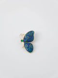 Song Brocade Butterfly Brooch Silk & Gold